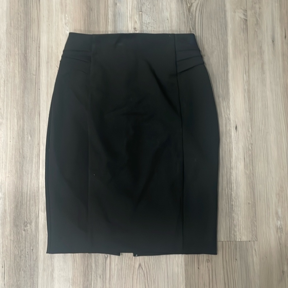 Express work black pencil skirt. Thick nice material with zipper on back